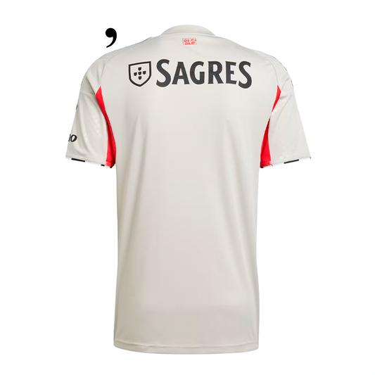 Camisola Benfica Alternativa Bege 2025/26 - ÚLTIMAS UNIDADES