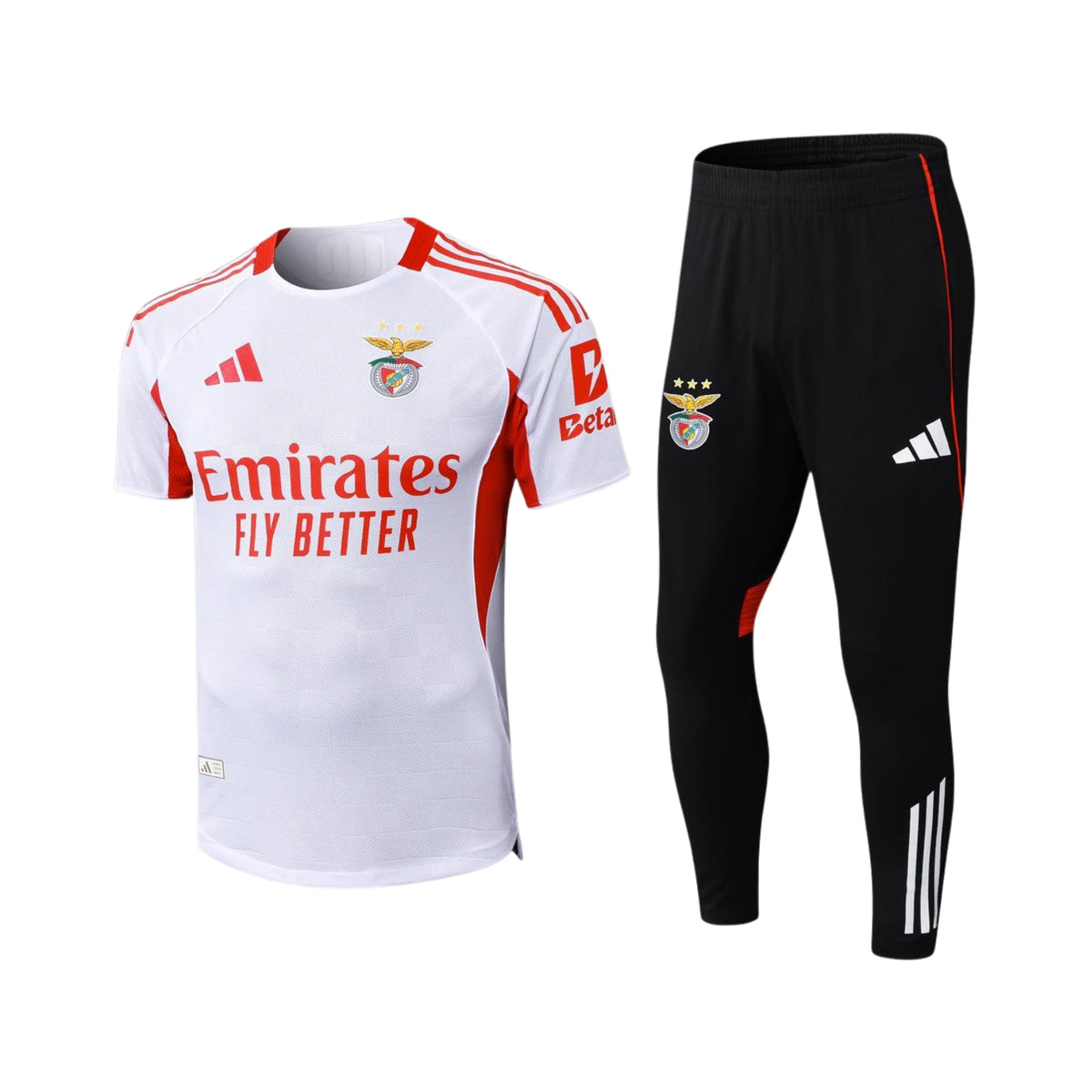 Equipación Benfica, pantalón y camiseta blancos 2025/26 - NUEVO LANZAMIENTO 