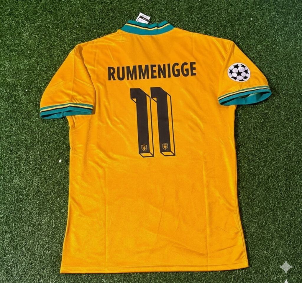 Karl Heinz Rummenigge Bayern Munich Yellow Retro Football Jersey Kit