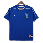 Camiseta retro de visitante de Brasil 1998 
