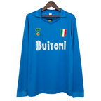 Camiseta de local del SSC Napoli 87/88 Retro Manga Larga 