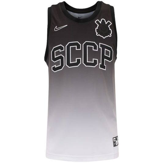 Camiseta blanca y negra del Corinthians 25/26, versión para aficionados 