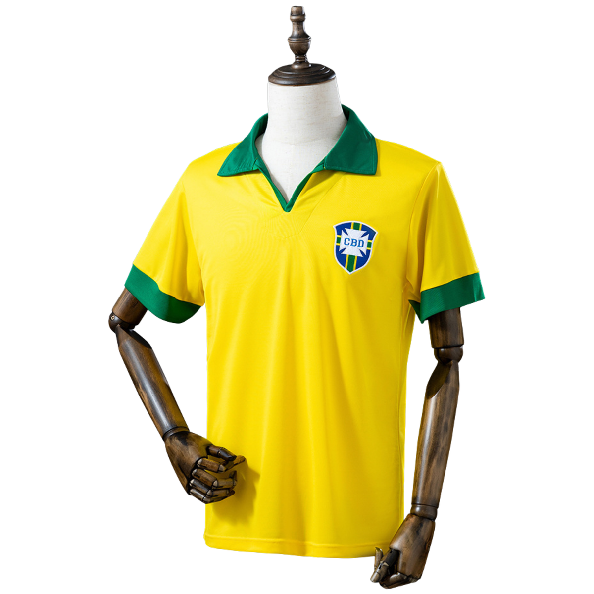 Camiseta de local de Brasil 1958 retro 