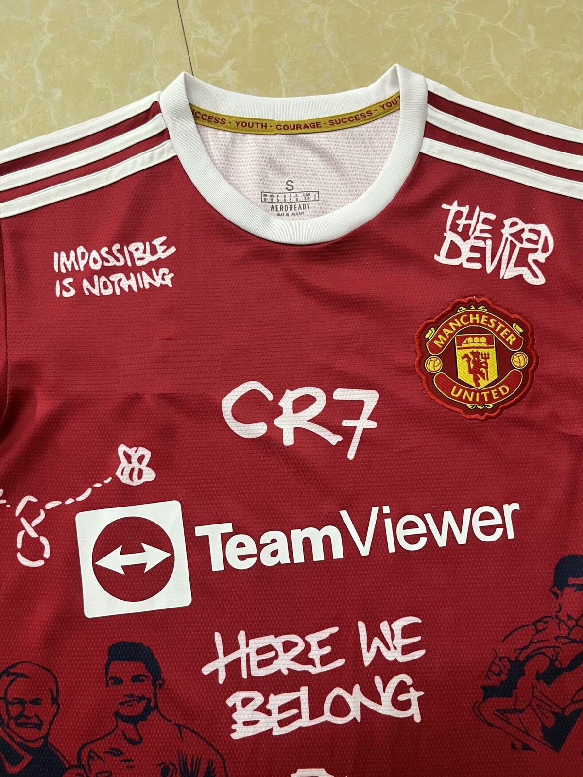 Cristiano Ronaldo Legend Manchester United Special Jersey Soccer Kit Trikot Maillot Soccer Shirt