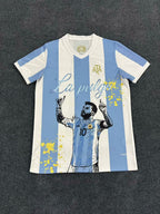 Lionel Messi GOAT Argentina Champion Special Jersey Trikot Maillot Soccer Shirt