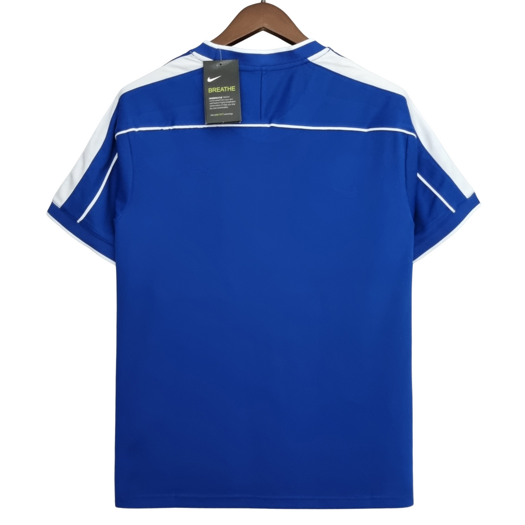 Camiseta retro de visitante de Brasil 1998 
