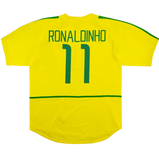 Camiseta de local de Brasil 2002 retro 