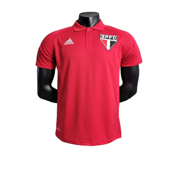Camiseta Polo Sao Paulo 23/24 - Roja - Versión Fan