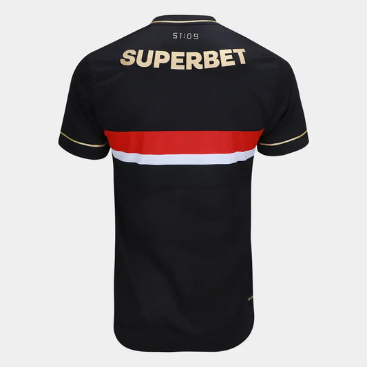 Camisa Sao Paulo Tricolor Third 25/26 - Preta - Fan version