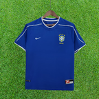 Camiseta retro de visitante de Brasil 1998 