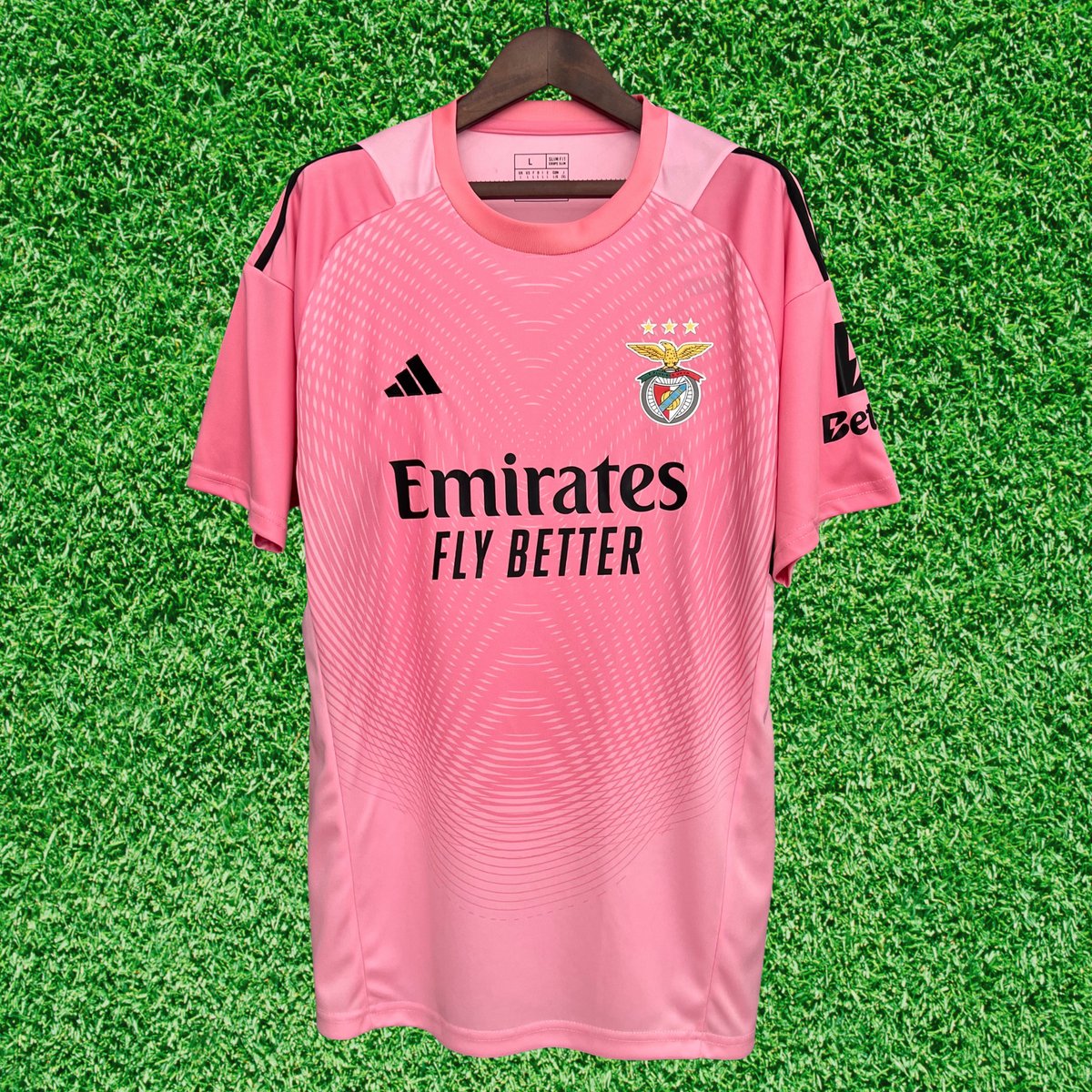 SL Benfica Goalkeeper Jersey, Pink, 25/26, Fan Version 