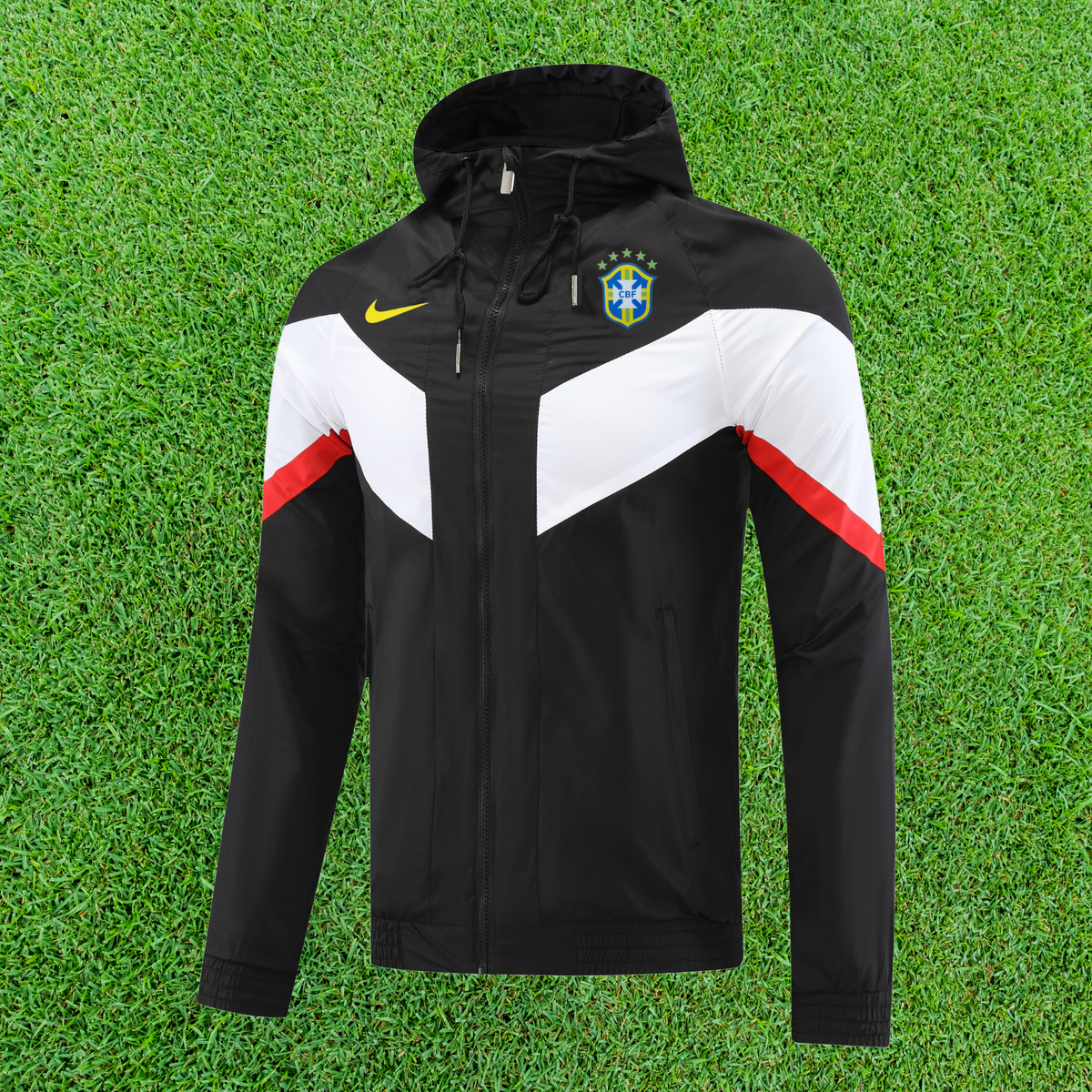 Chaqueta brasileña negra y blanca 