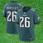 Camiseta de los Eagles n.° 26 Barkley verde oscuro de la NFL 