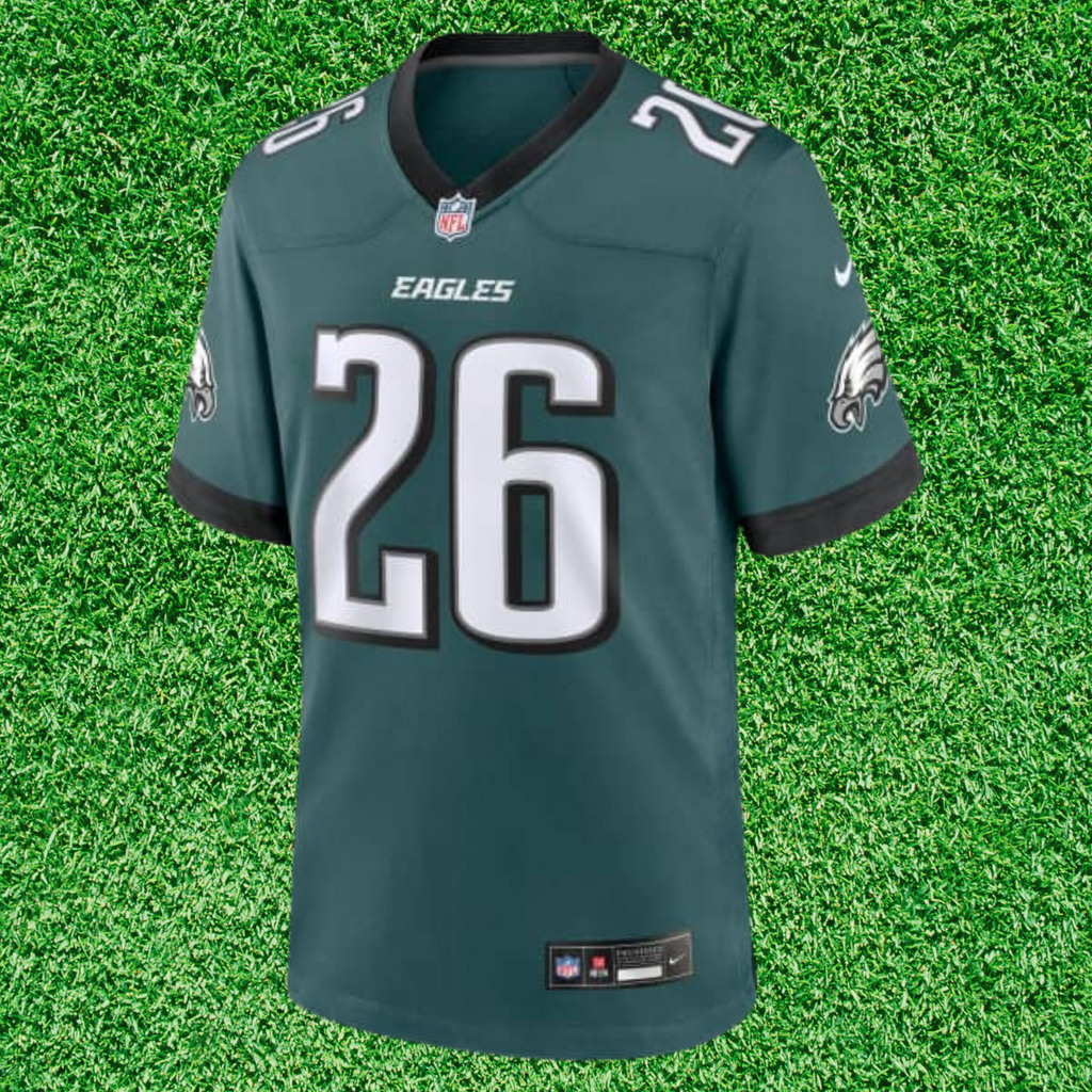Camiseta de los Eagles n.° 26 Barkley verde oscuro de la NFL 