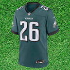 Camiseta de los Eagles n.° 26 Barkley verde oscuro de la NFL 