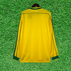 Camiseta de local de Brasil 1998 retro de manga larga 