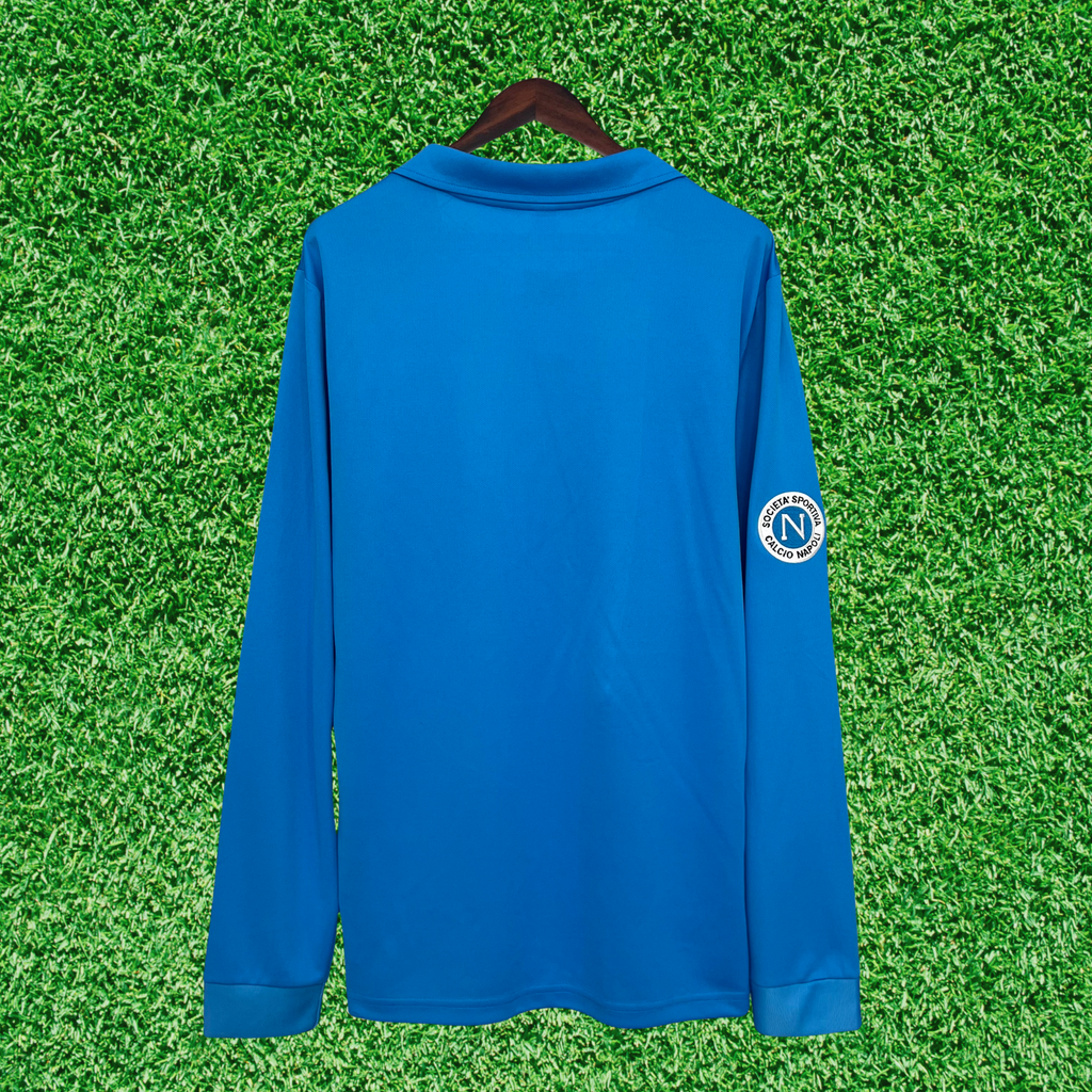 Camiseta de local del SSC Napoli 87/88 Retro Manga Larga 