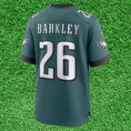 Camiseta de los Eagles n.° 26 Barkley verde oscuro de la NFL 
