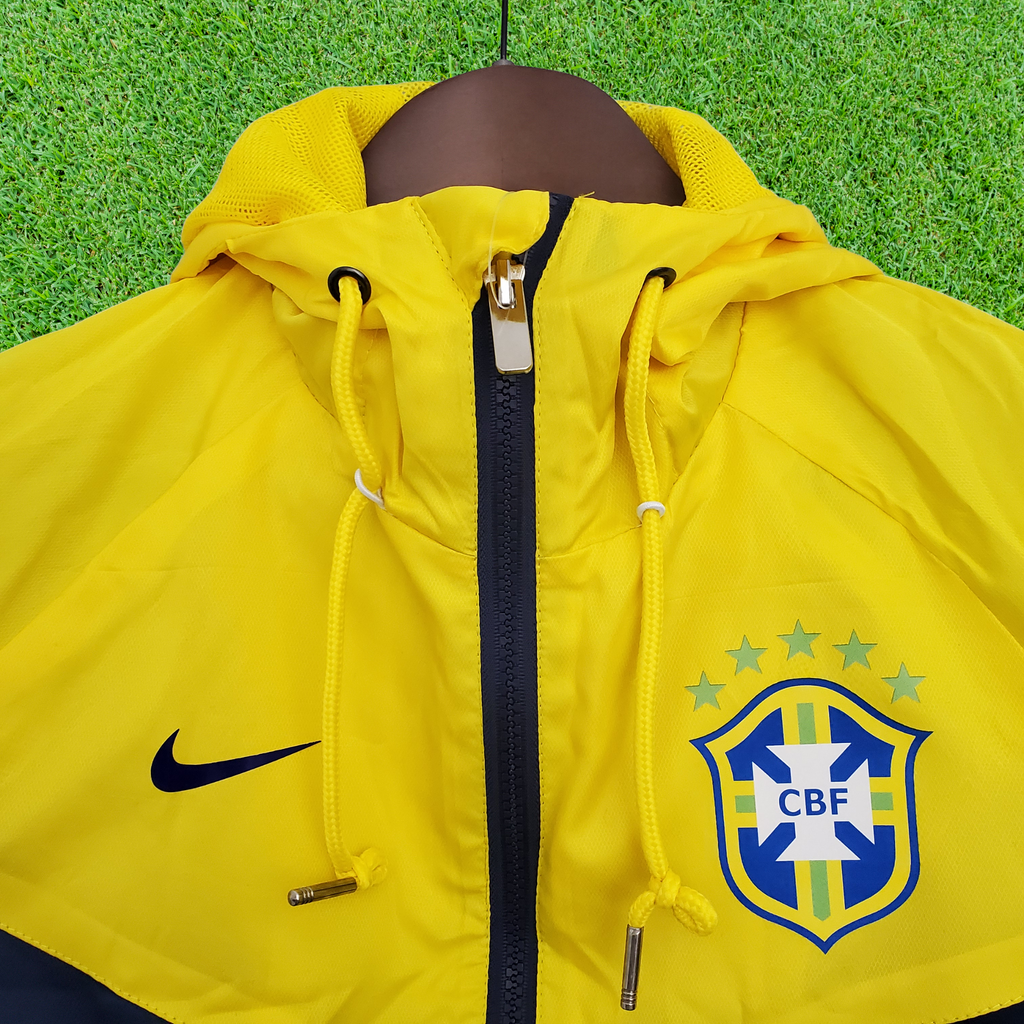 Corta-Vento Brasil Azul/Amarelo