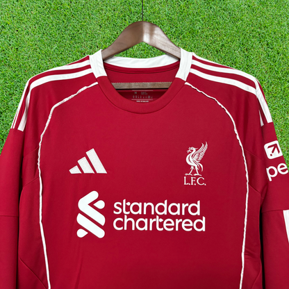 Camiseta local del Liverpool FC 25/26 de manga larga 