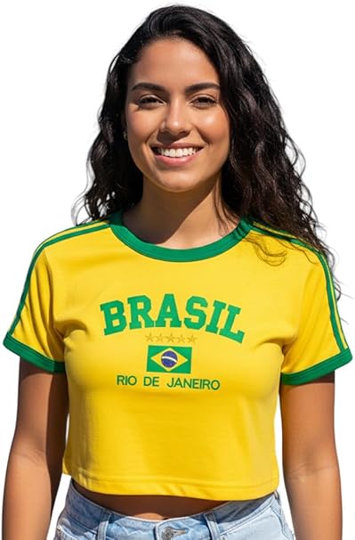 Brazil Cropped Rio de Janeiro - Yellow