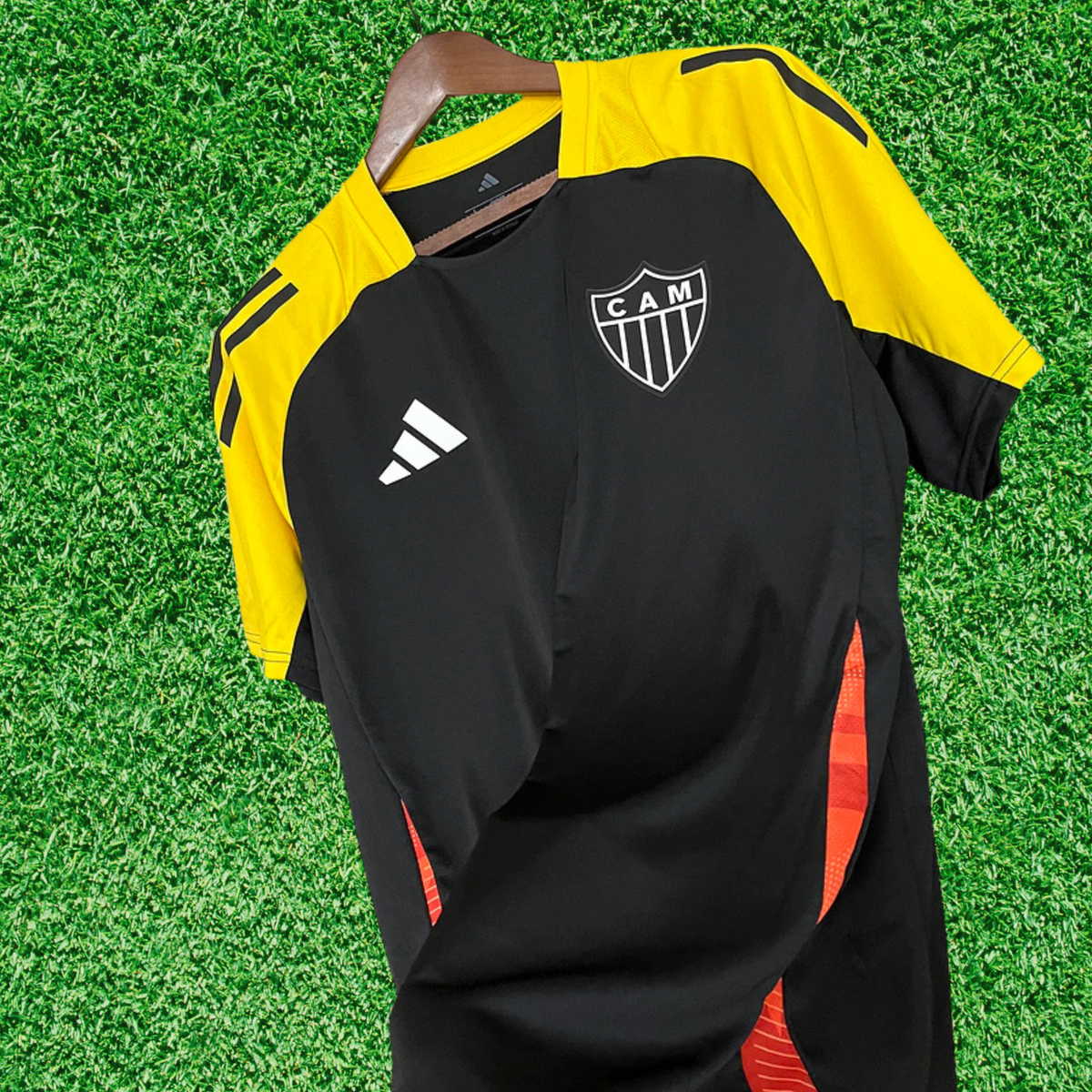 Camiseta de entrenamiento Atlético Mineiro, Negra, 25/26, Versión Fan 