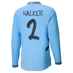 #2 Walker Manchester City Home Jersey 2024/2025 Long Sleeve