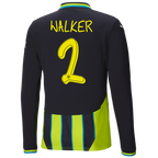 #2 Walker Manchester City Away Jersey 2024/2025 Long Sleeve