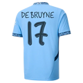 #17 De Bruyne Manchester City Home Jersey 2024/2025
