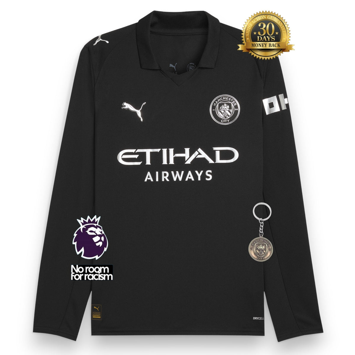 Manchester City Away Jersey 2025/26 Long Sleeve