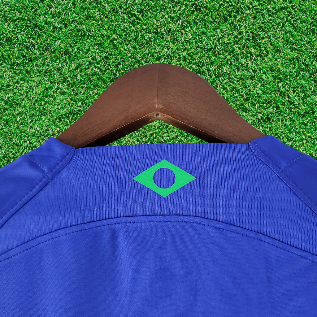 Camiseta de visitante de Brasil 2022, versión para aficionados 
