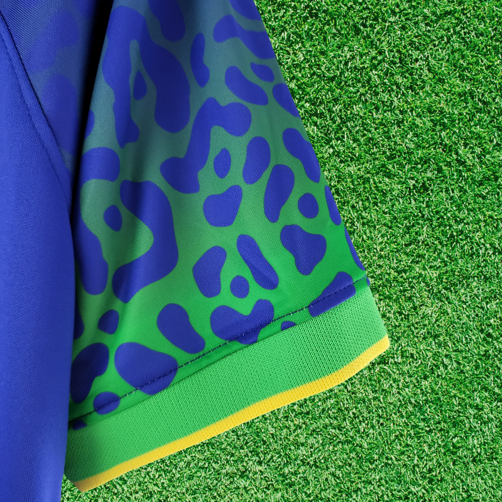 Camiseta de visitante de Brasil 2022, versión para aficionados 