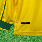Camiseta de local de Brasil 1998 retro de manga larga 
