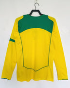 Camiseta de local de Brasil 2004 I - Versión retro de manga larga