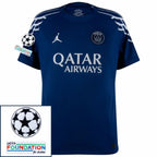 Paris Saint-Germain Fan Jersey Fourth Jordan 2024/25 Patches UCL UEFA Foundation (Official Printing)
