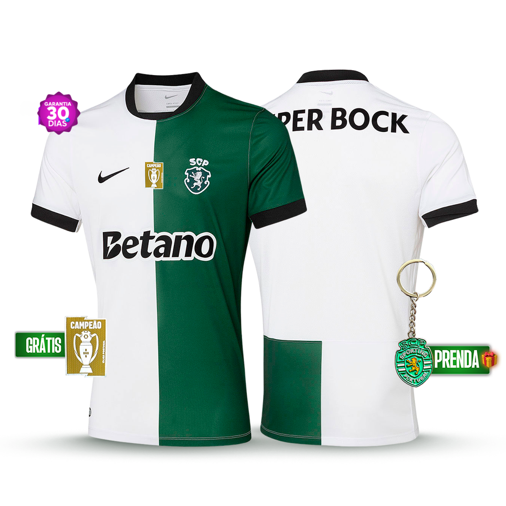 Camisola Sporting Stromp Quarto Equipamento 2025/26 - LANÇAMENTO! 🔥💚