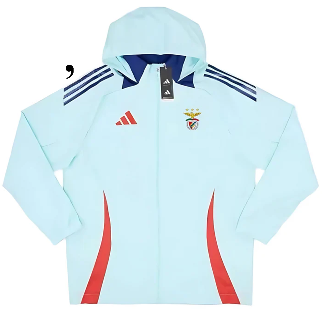 Chaqueta azul/roja 2025/26 con cremallera completa del Benfica