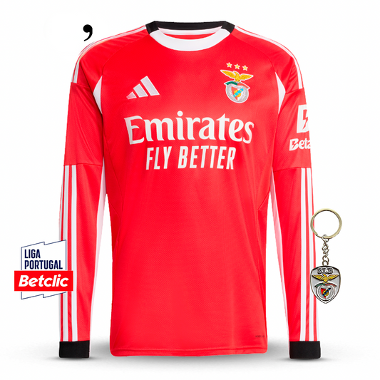 Camisola Benfica Manga Longa Principal 2025/26 - ÚLTIMAS UNIDADES!