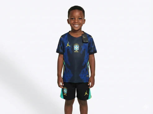 Brazil Infantil Jordan Away 2026 World Cup - Kit Kids Brasil