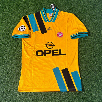 Jürgen Klinsmann Bayern Munich Yellow Retro Football Jersey Kit