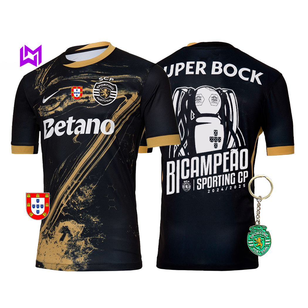 Camiseta del Sporting "7" Ronaldo, bicampeón 2024/25 - ¡Modelo exclusivo! 🦁🏆 
