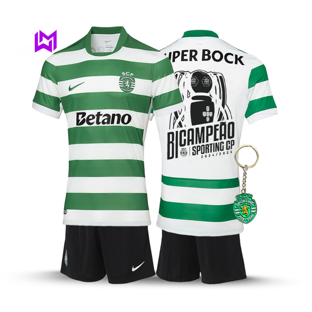 Equipación juvenil del Sporting, bicampeón 2025/26 - ¡LANZAMIENTO! 🦁🏆 