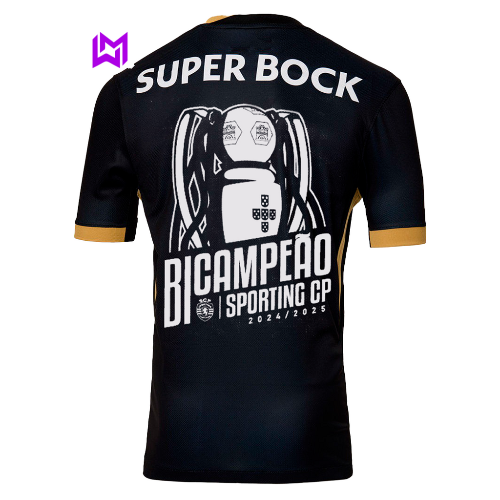 Tercera equipación infantil del Sporting "7" Ronaldo, bicampeón 2024/25 - ¡Modelo exclusivo! 🦁🏆 