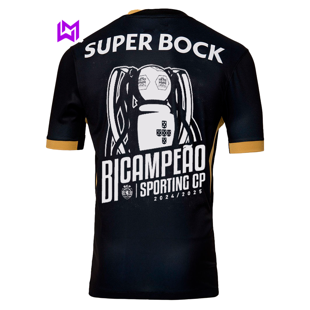 Tercera equipación infantil del Sporting "7" Ronaldo, bicampeón 2024/25 - ¡Modelo exclusivo! 🦁🏆 