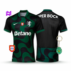 Camisola Sporting Alternativa Preta 2025/26 - LANÇAMENTO! 🔥💚