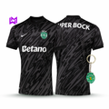 Camiseta de portero del Sporting, negra, 2025/26 - ¡ÚLTIMAS UNIDADES! 🔥💚 