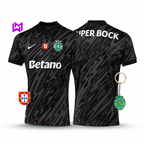 Camiseta de portero del Sporting, negra, 2025/26 - ¡ÚLTIMAS UNIDADES! 🔥💚 
