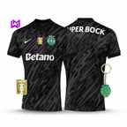 Camiseta de portero del Sporting, negra, 2025/26 - ¡ÚLTIMAS UNIDADES! 🔥💚 