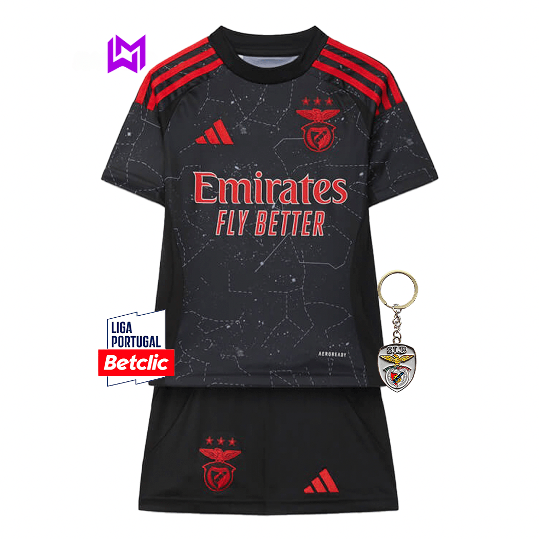 Equipación Alternativa Benfica Infantil 2024/25 - ¡ÚLTIMAS UNIDADES! 🔥🦅 