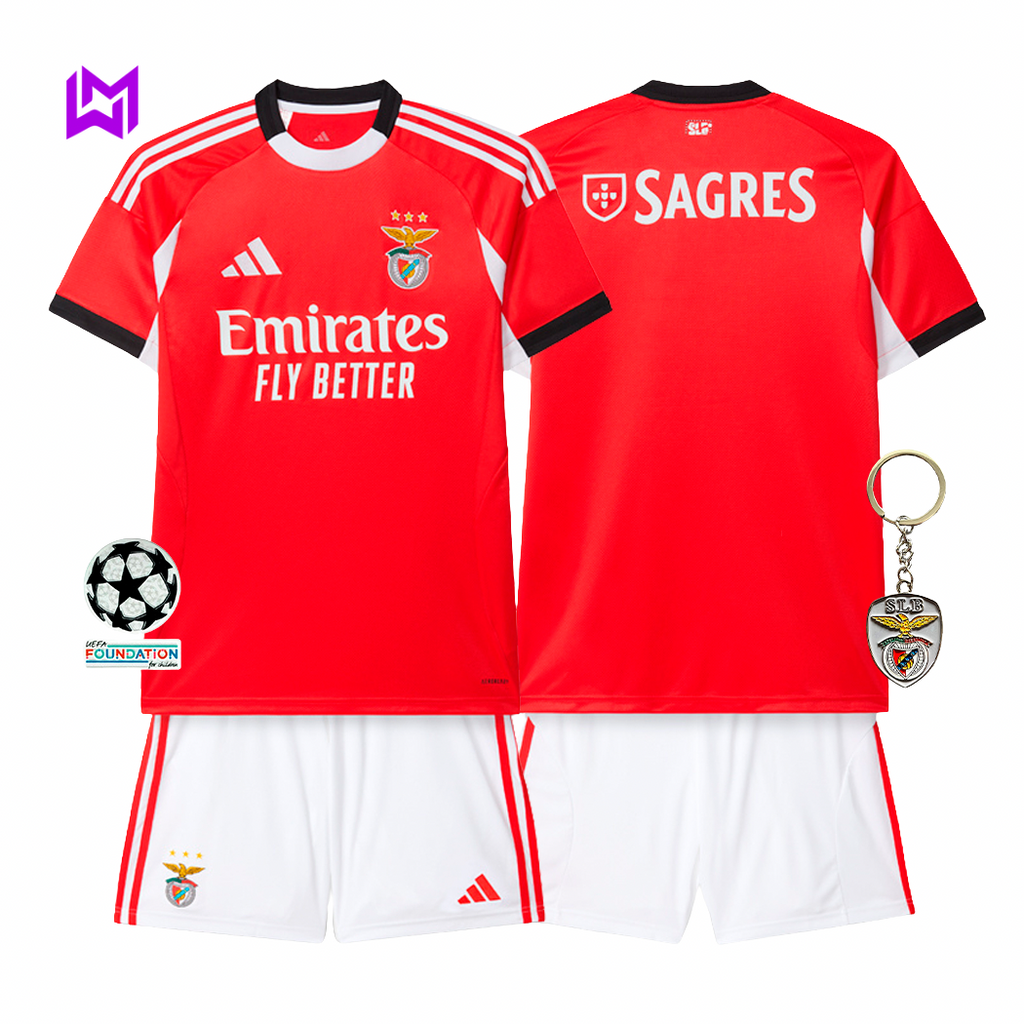 Equipación local del Benfica para niño 2025/26 - ¡ÚLTIMAS UNIDADES! 🔥🦅 